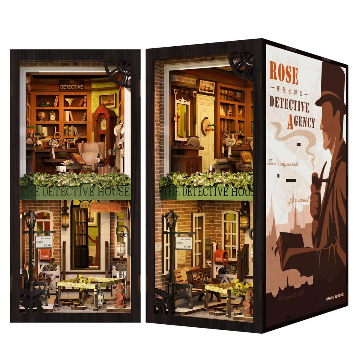 Agência de Detetives Book Nook DIY