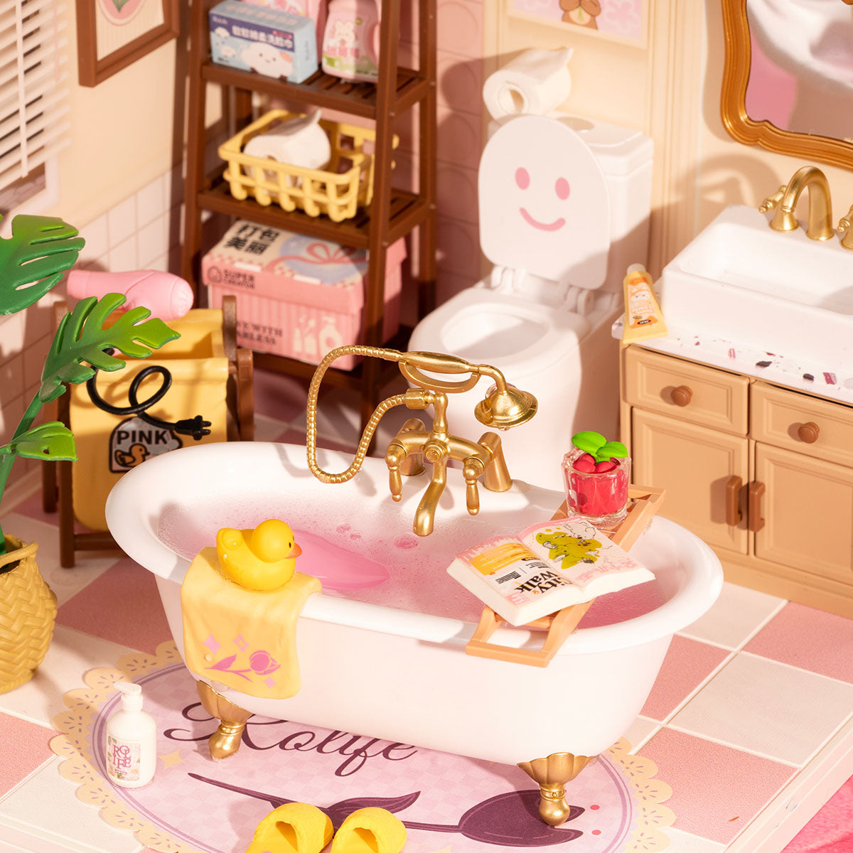 Banheiro Pop Bubble Casa Miniatura DIY