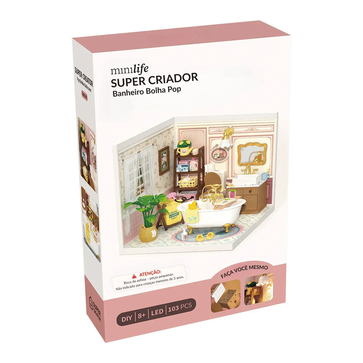 Banheiro Pop Bubble Casa Miniatura DIY