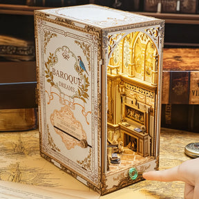 Biblioteca dos Sonhos Barrocos Book Nook DIY