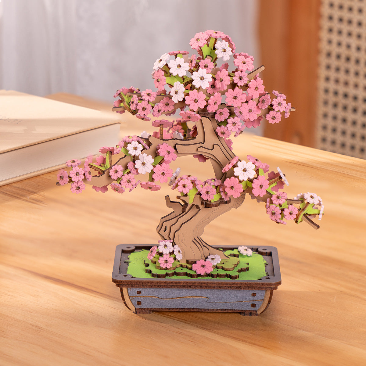 Bonsai de Cerejeira Sakura Quebra-cabeça 3D