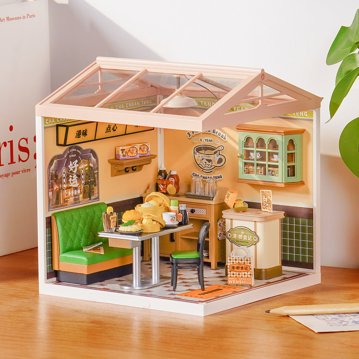 Café Hong Kong Casa Miniatura DIY