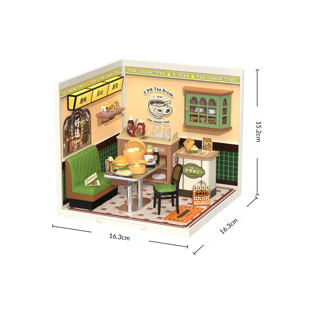 Café Hong Kong Casa Miniatura DIY