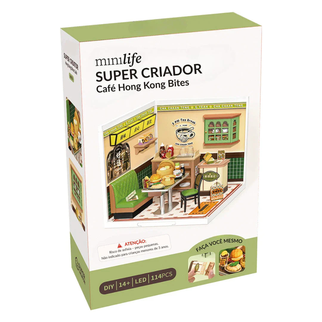 Café Hong Kong Casa Miniatura DIY