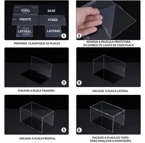 Caixa Expositora Empilhável - Quebra-cabeças 3D