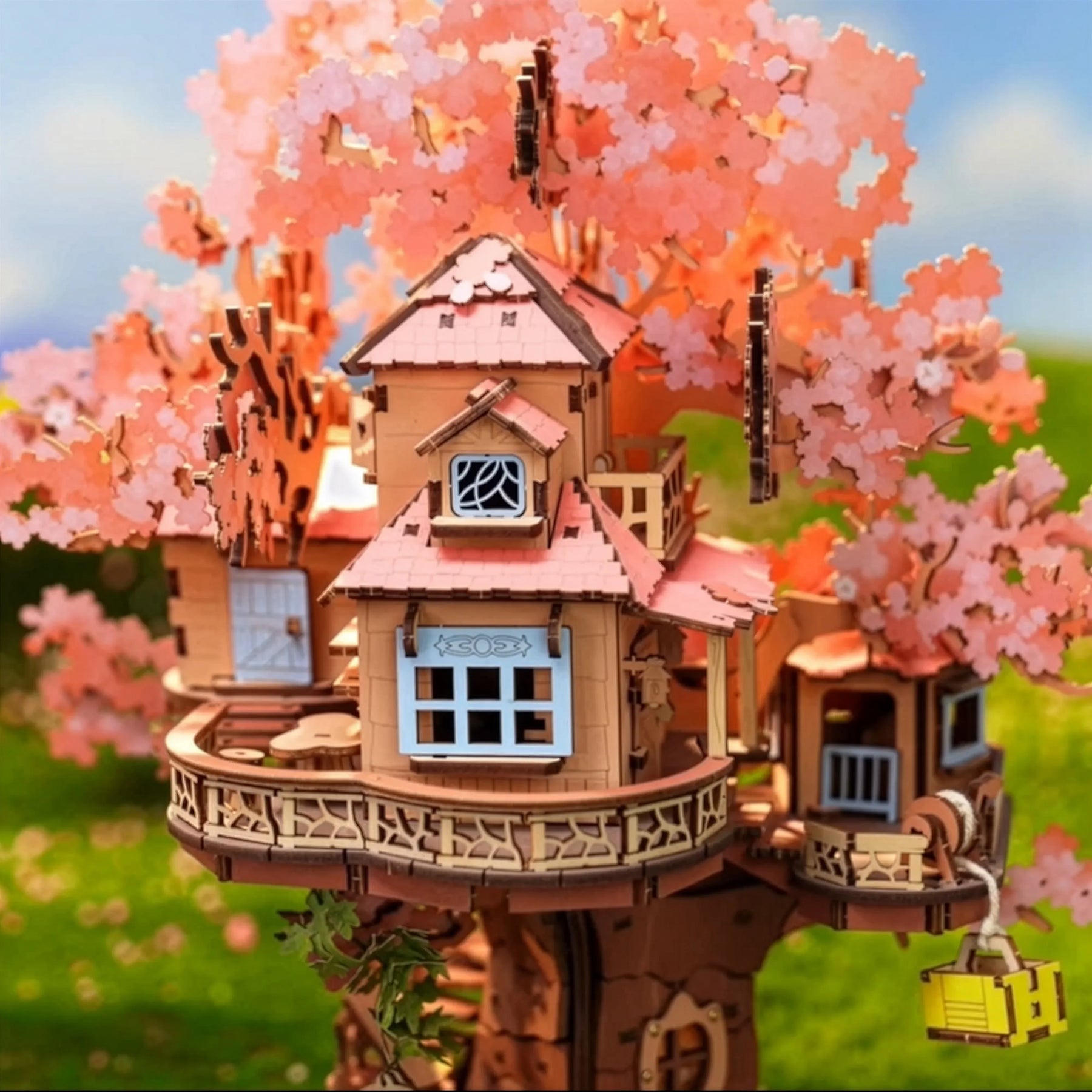 Casa na Árvore de Cerejeiras Quebra-cabeça 3D