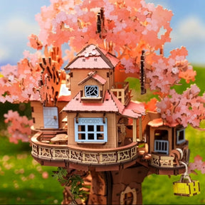 Casa na Árvore de Cerejeiras Quebra-cabeça 3D