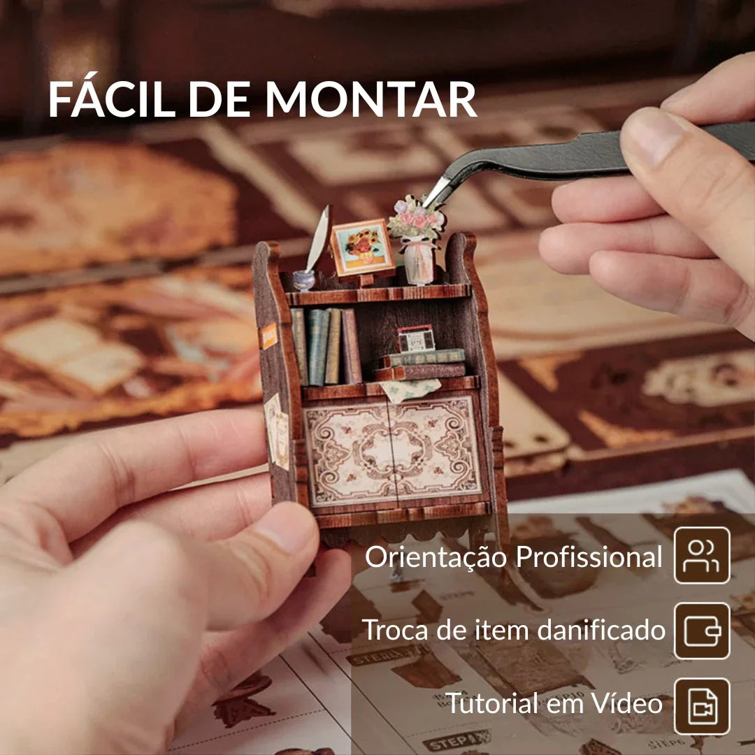 Coleção Livrarias Encantadas Book Nook DIY