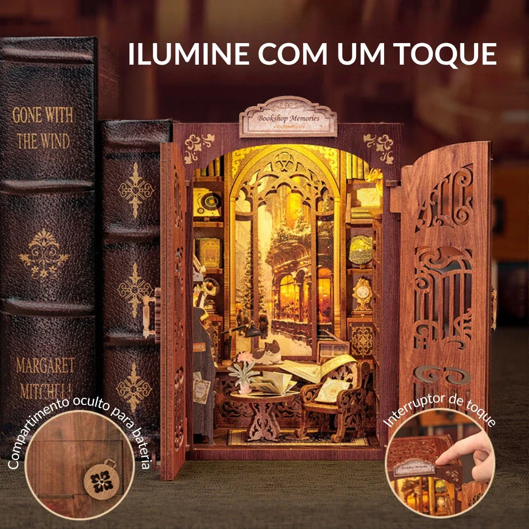 Coleção Livrarias Encantadas Book Nook DIY