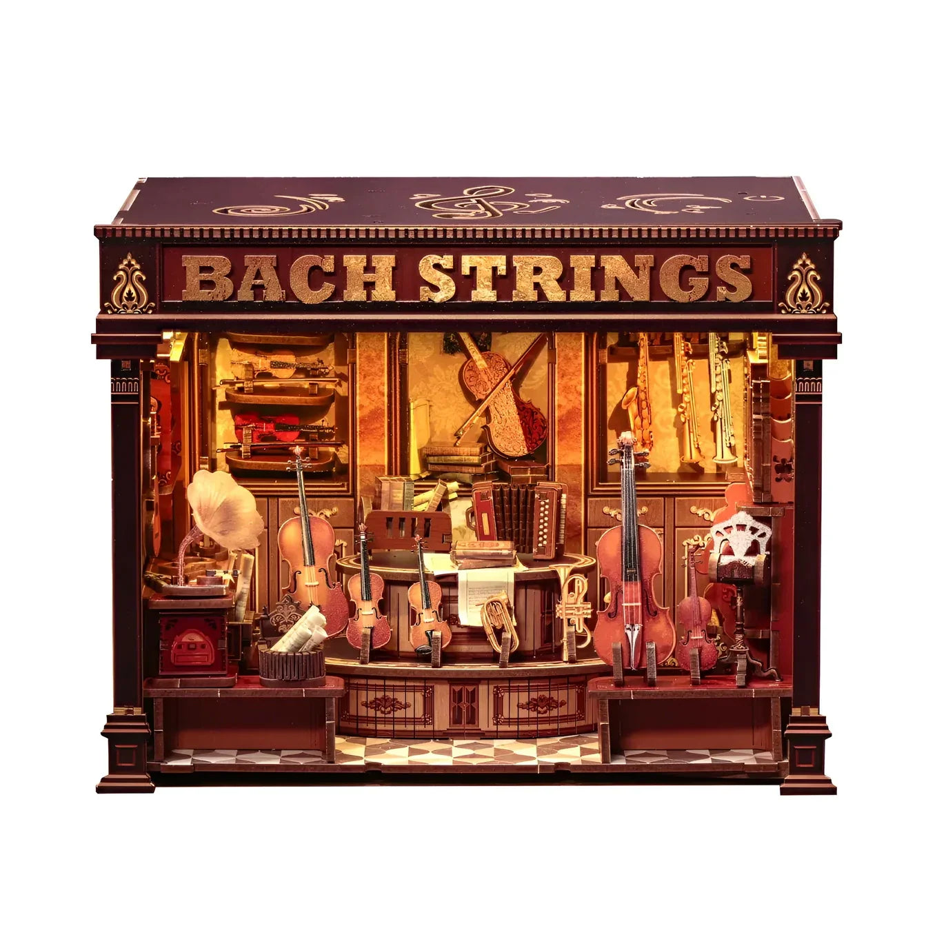 Estúdio Musical Casa Miniatura DIY