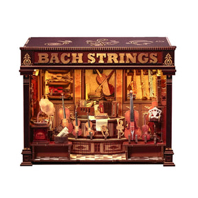 Estúdio Musical Casa Miniatura DIY