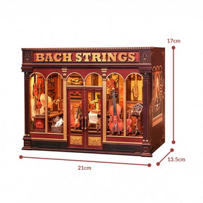 Estúdio Musical Casa Miniatura DIY