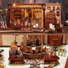 Estúdio Musical Casa Miniatura DIY