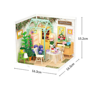 Jardim de Inverno Casa Miniatura DIY