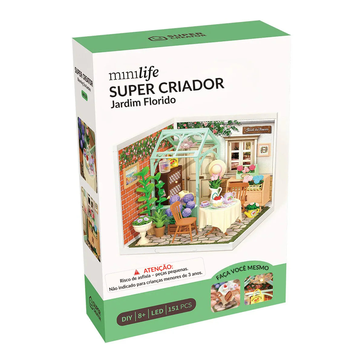 Jardim de Inverno Casa Miniatura DIY