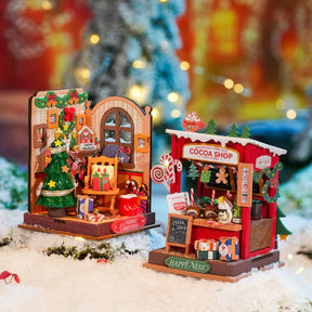 Natal Encantado - Lareira Natalina Casa Miniatura DIY