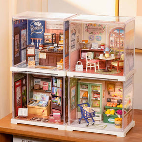 Livraria Nostálgica Casa Miniatura DIY