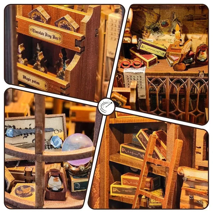 Loja de Varinhas Mágicas Book Nook DIY