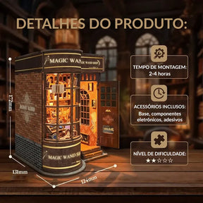 Loja de Varinhas Mágicas Book Nook DIY