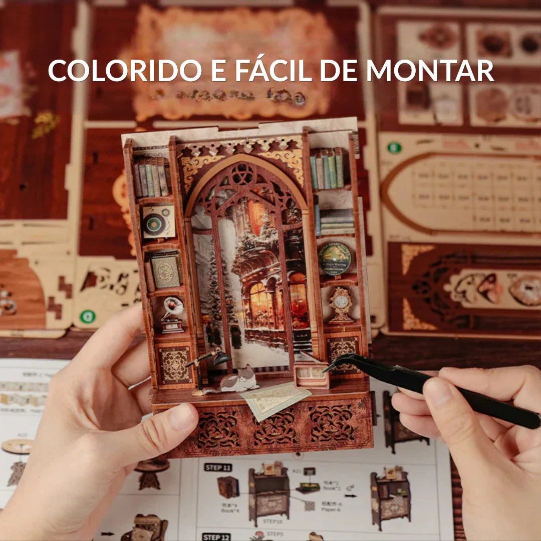 Memórias de uma Livraria Book Nook DIY