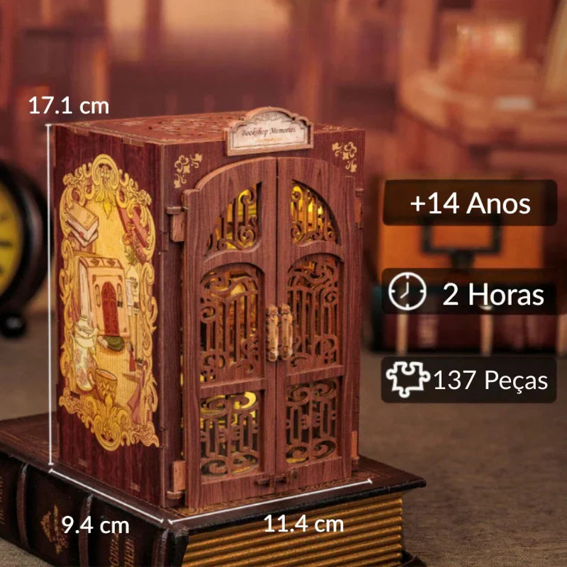 Memórias de uma Livraria Book Nook DIY