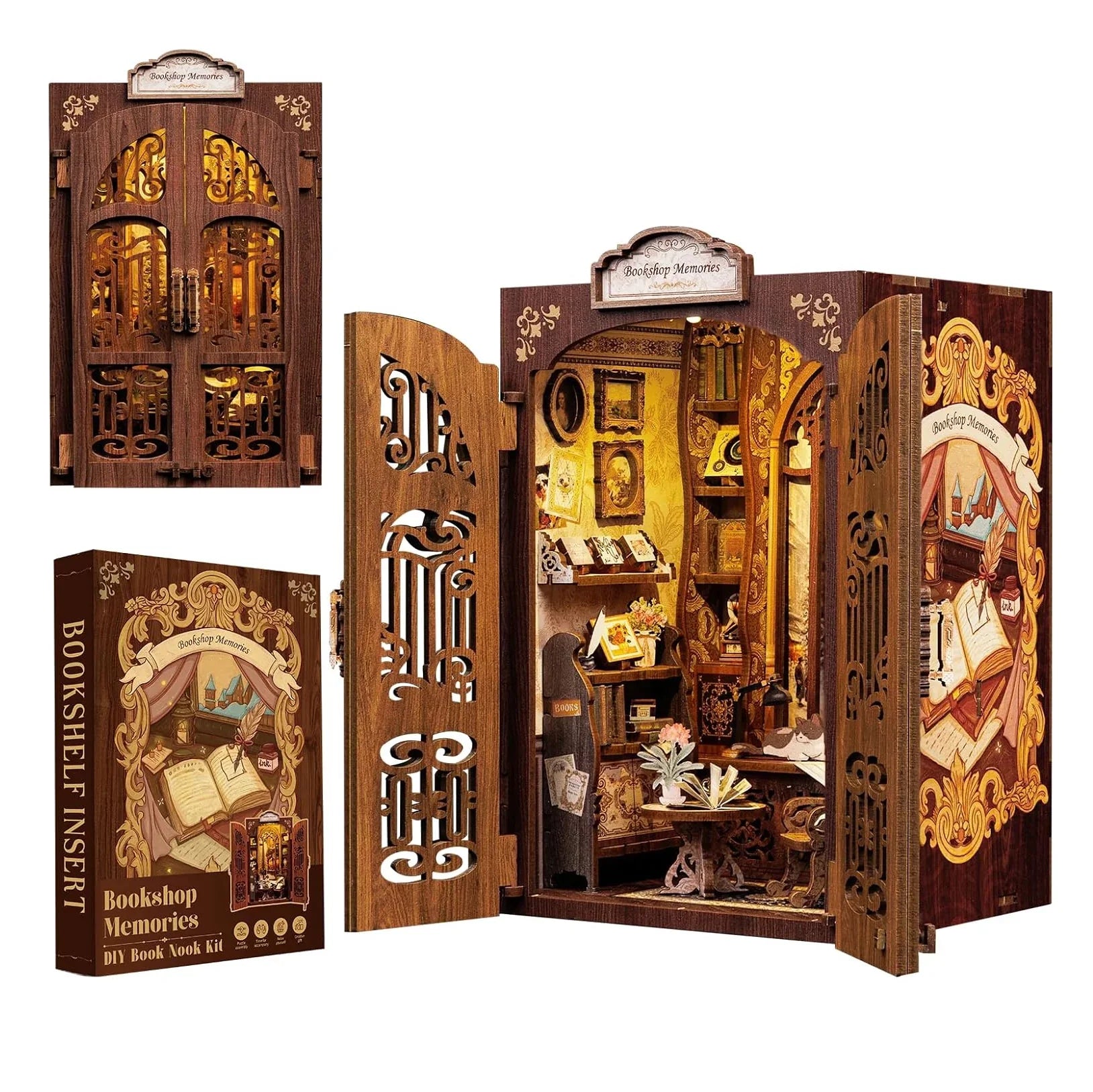 Memórias de uma Livraria Book Nook DIY