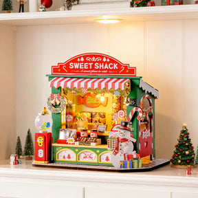 Natal Encantado - Loja de Doces Casa Miniatura DIY