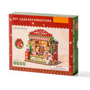 Natal Encantado - Loja de Doces Casa Miniatura DIY