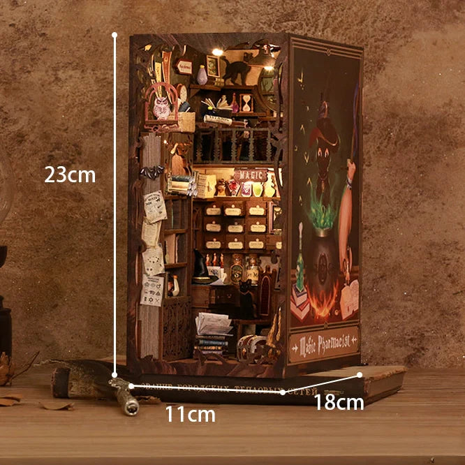 O Farmacêutico Mágico Book Nook DIY