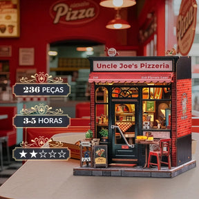 Pizzaria Tio Joe Casa Miniatura DIY