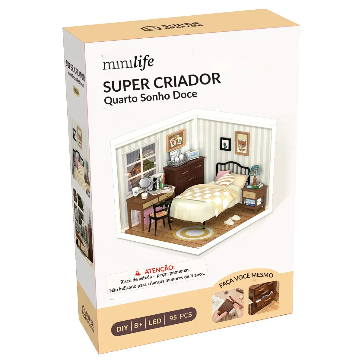 Quarto Aconchegante dos Sonhos Casa Miniatura DIY