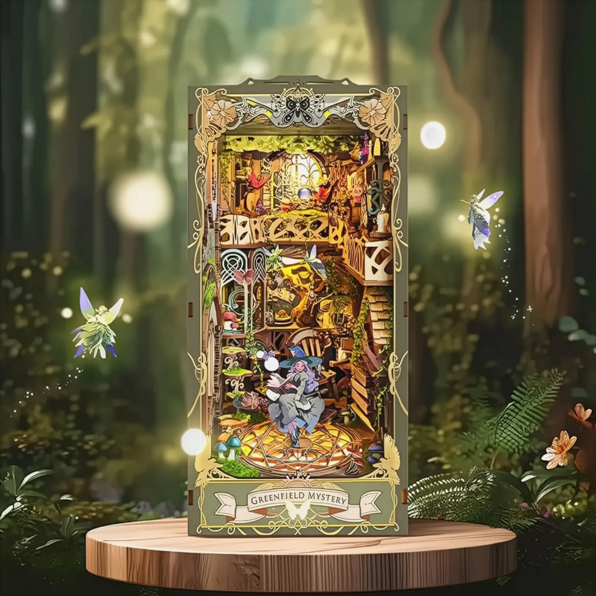 Reino Verde das Fadas Book Nook DIY