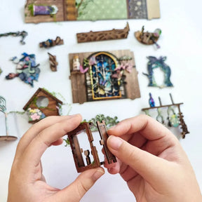 Reino Verde das Fadas Book Nook DIY