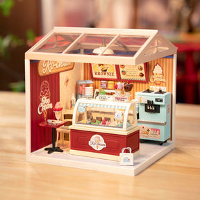 Sorveteria Deliciosa Casa Miniatura DIY