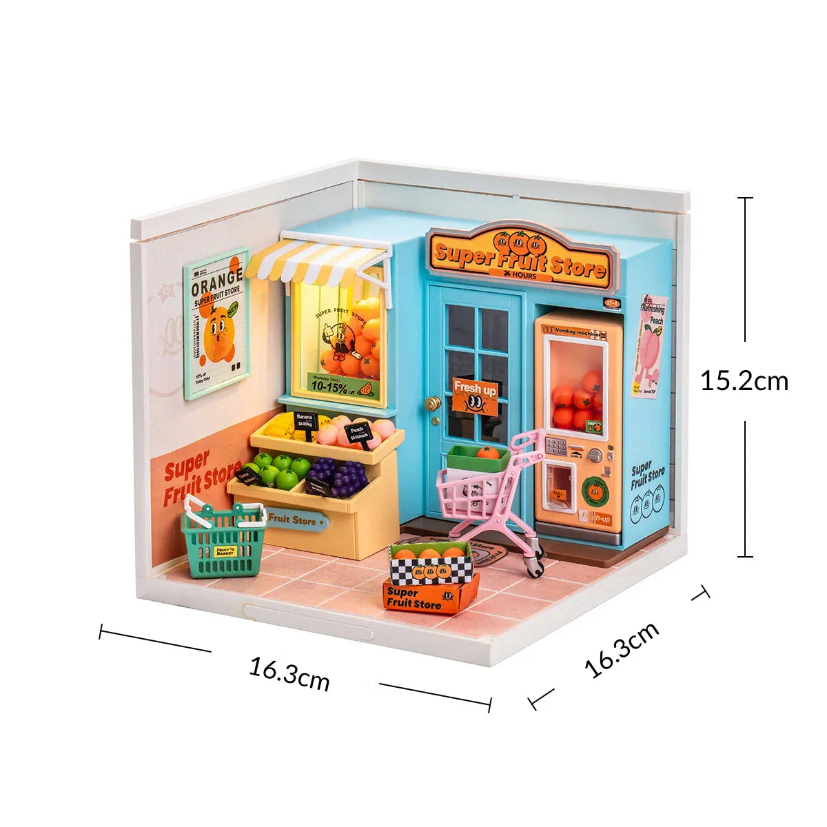 Super Fruteira Casa Miniatura DIY