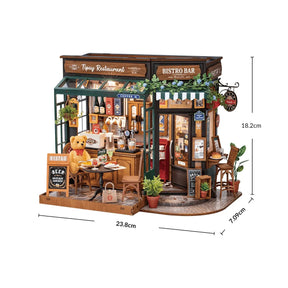 Tipsy Bistrô Casa Miniatura DIY