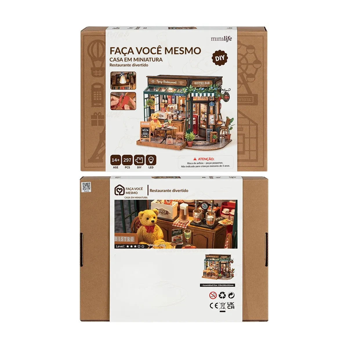 Tipsy Bistrô Casa Miniatura DIY