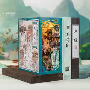 Vilarejo Oriental Book Nook DIY