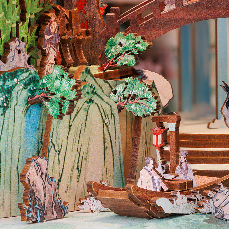 Vilarejo Oriental Book Nook DIY