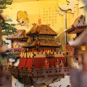 Vilarejo Oriental Book Nook DIY