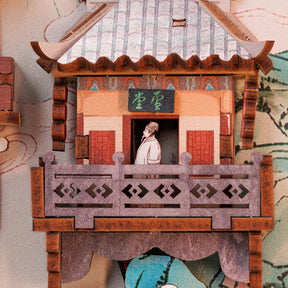 Vilarejo Oriental Book Nook DIY